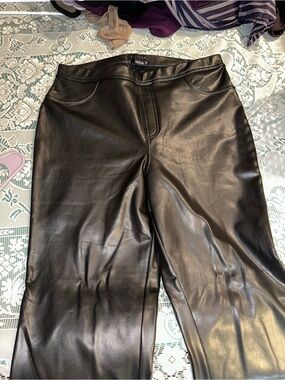 Sanctuary Black Faux Leather Trousers